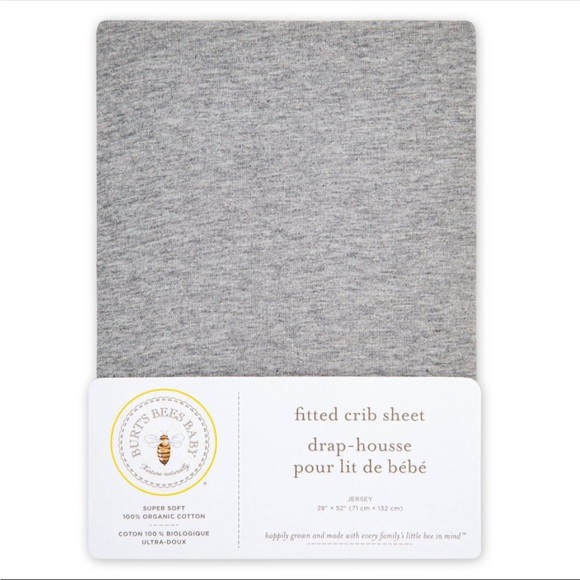 Burt’s Bees Baby Fitted Crib Sheet - Picture 2 of 4